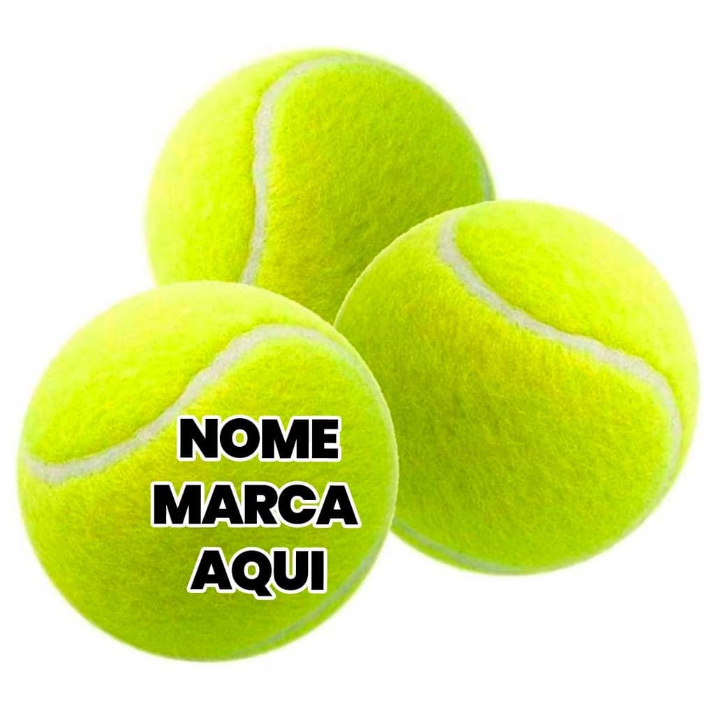 Bola de tenis Personalizado tennis com nome marca logotipo empresa foto arte frase personalizada
