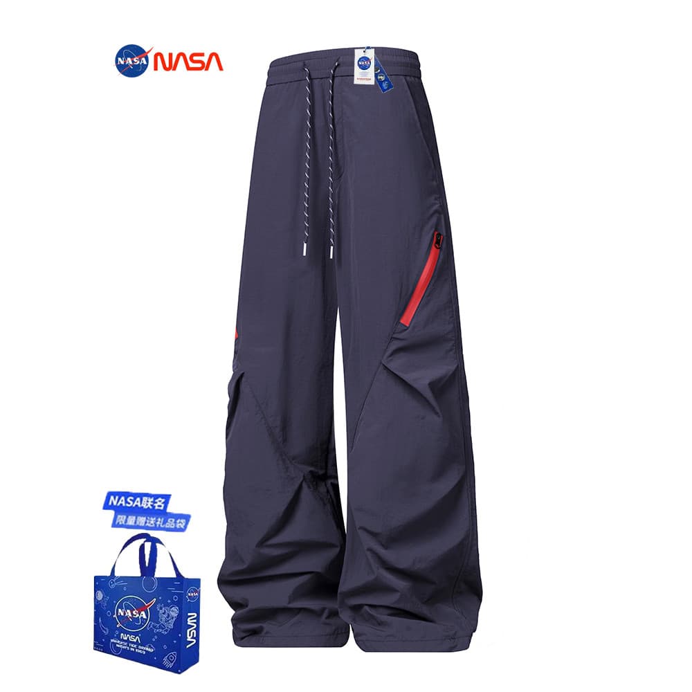 NASA Joint Zipper Jacket Homens Mulheres Outono Estilo Fino Americano Macacão Ao Ar Livre À Prova D 'Água Calças de Cami