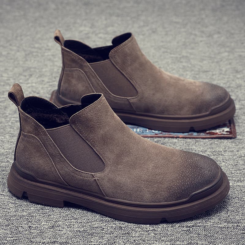 Martin botas masculinas novo estilo de alta qualidade outono Retro Nubuck macacão de couro masculino meados de topo Chel