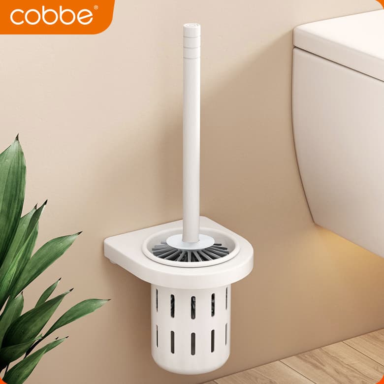 Kabe escova de vaso sanitário montada na parede, Rack de vaso sanitário, escova macia, copo de vaso sanitário, sem perfu