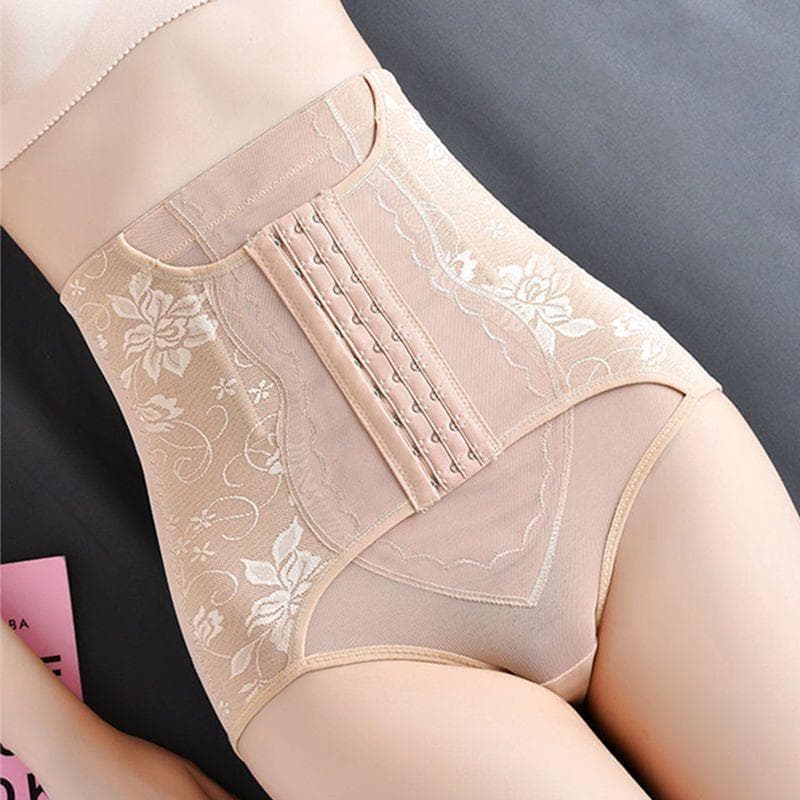 Calcinha alta com controle de barriga Calcinha plus size cintura alta Calcinha cós alto modeladora Roupa íntima feminina