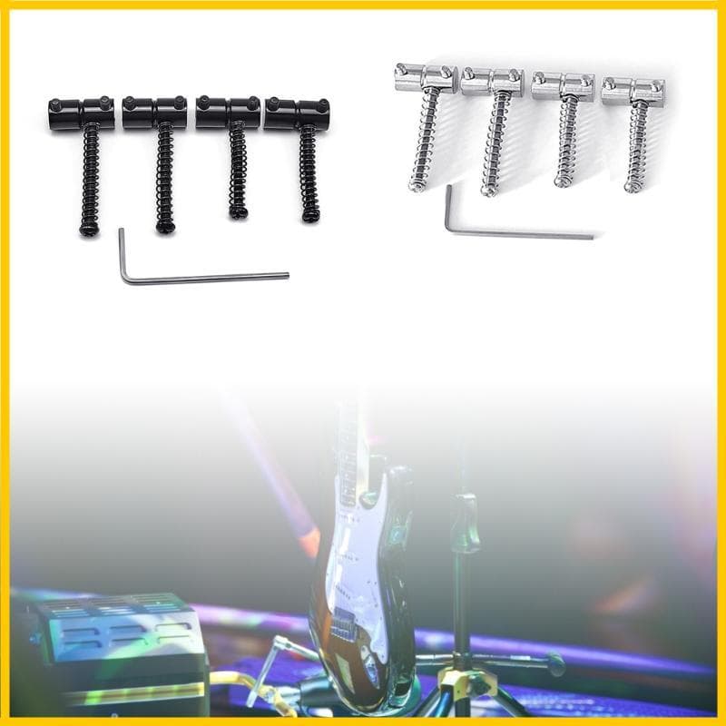 4 Cordas Precisão Baixo Guitarra Elétrica Substituições Conjunto 4 2 Cores Liga Zinco Ponte Selas Placa Bl