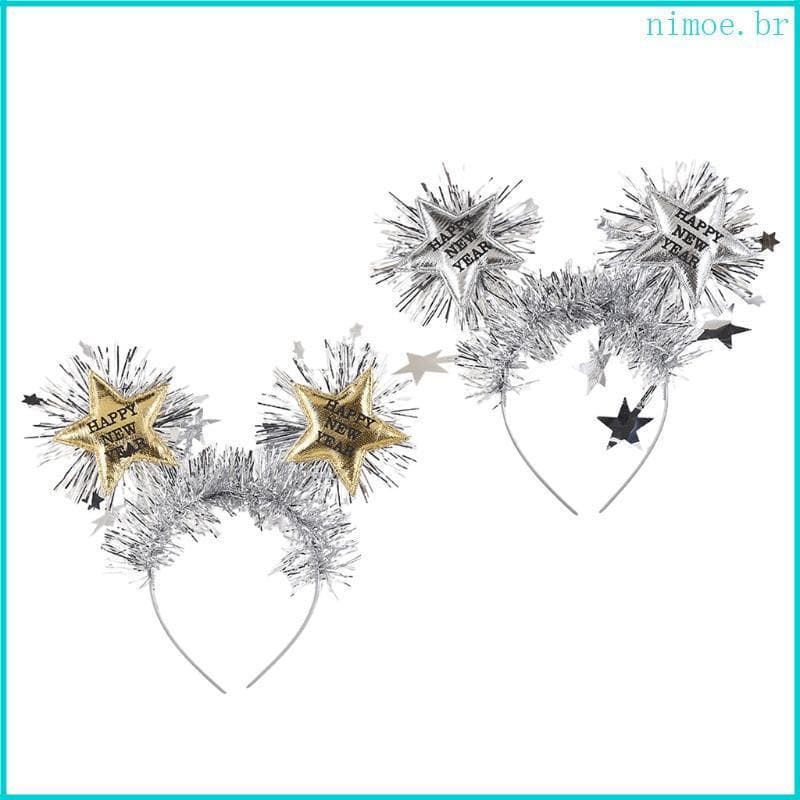 Nim Glitter Ouropel Festa Bonito Bandana Meninas Hairband Princesa Presentes Natal