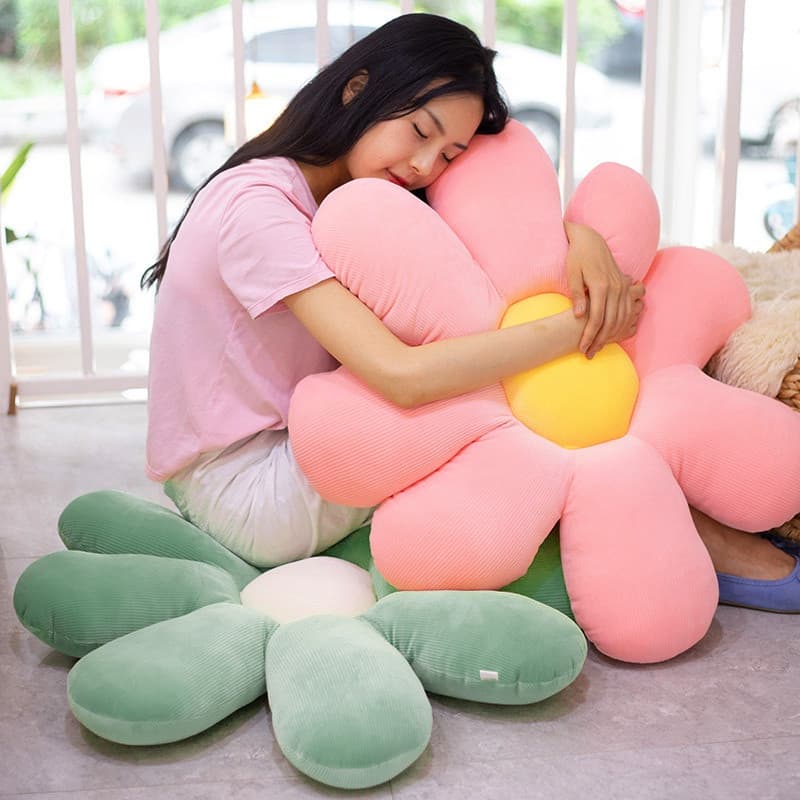 Almofada em Forma de Flor Margarida, Almofada de Sofá, Brinquedo de Pelúcia, Presente Infantil para Meninas, Tatami Maci