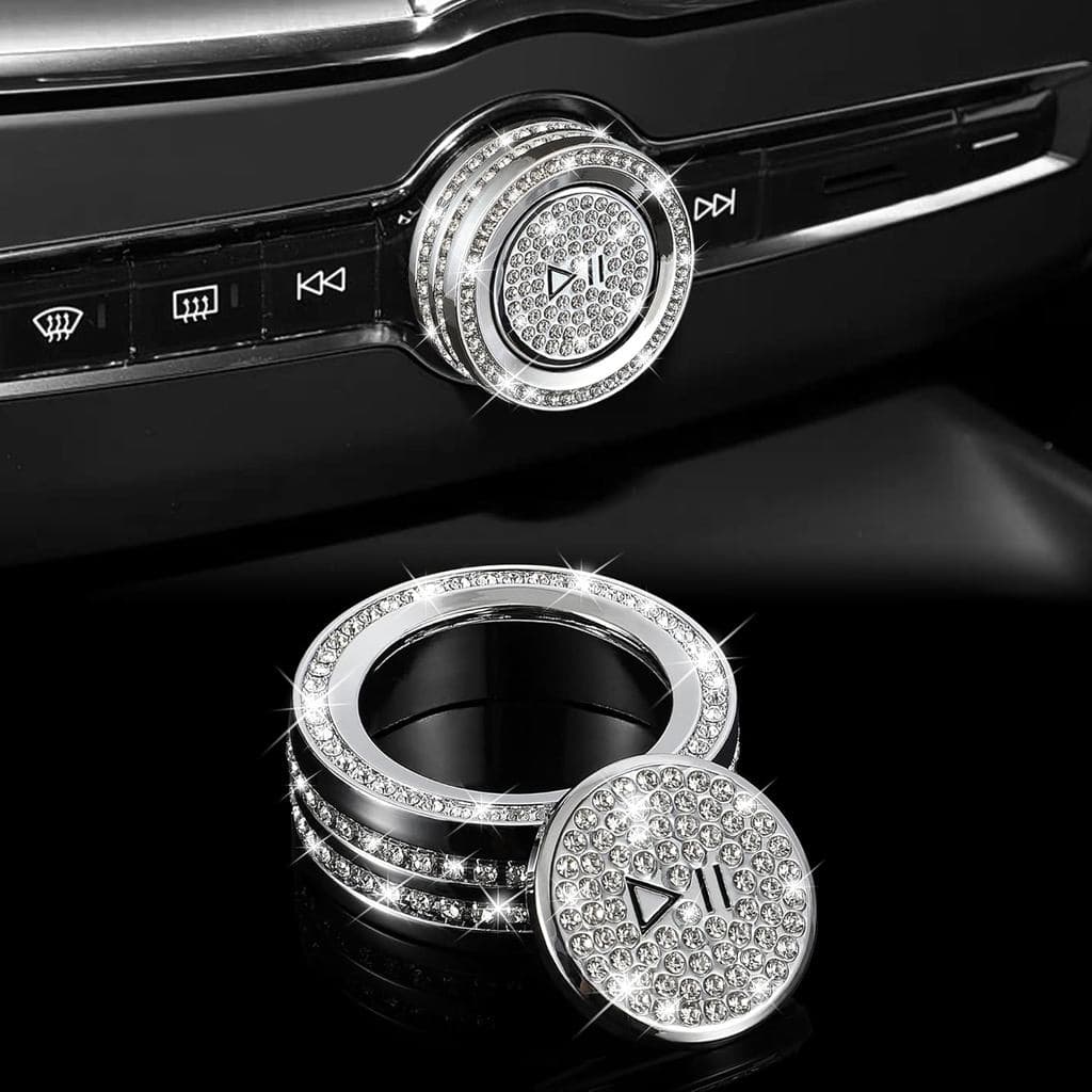 TOMALL Capa Brilhante para Botão de Volume do Carro Compatível com Volvo XC90/S90/V90 2015-2025/XC60 2018-2025/S60/V60 2