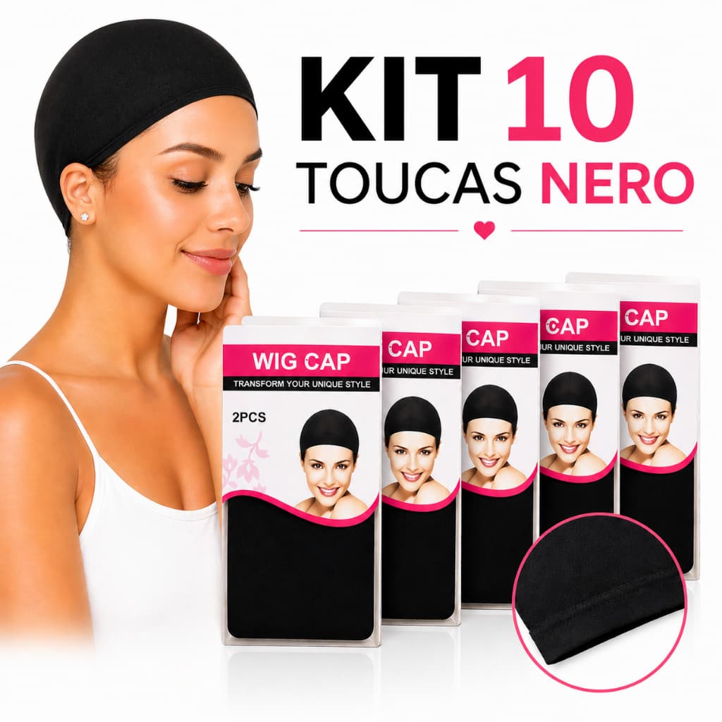 Kit 10 Touca Nero Antifrizz Dormir Cabelo Proteção Noturna Premium