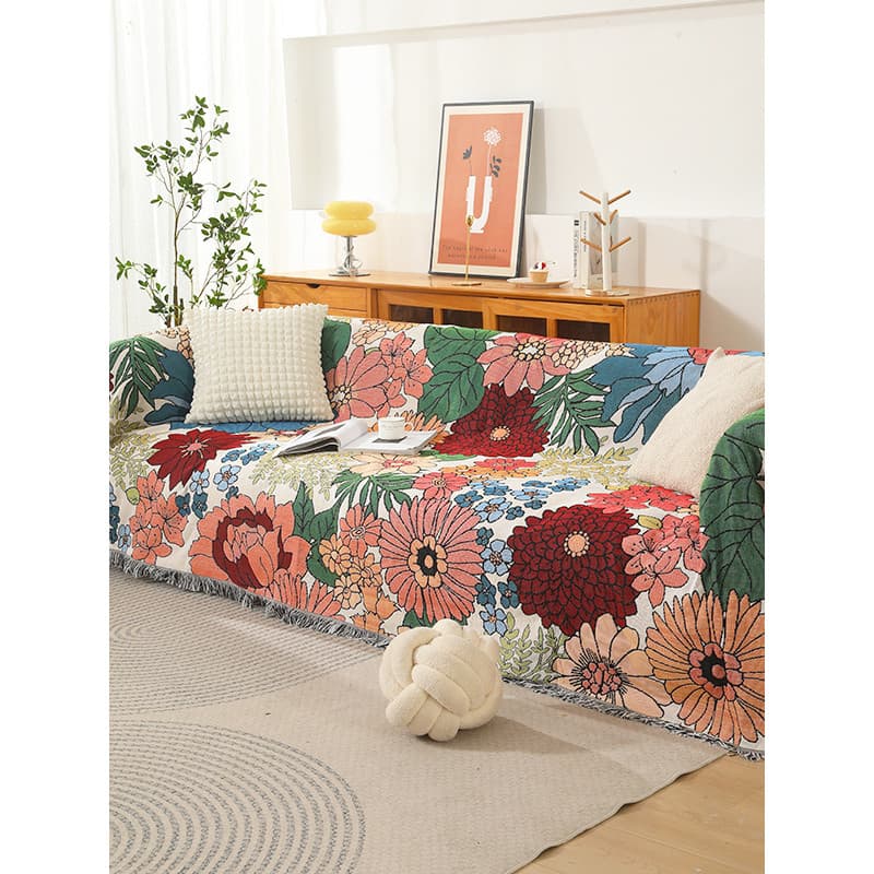 Capa de sofá estilo Pastoral Country, capa de toalha, cobertor Anti-poeira, pano decorativo, cobertor de acampamento, ca
