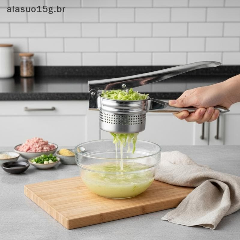 [Nova Chegada] Espremedor Manual De Aço Inoxidável , De Batata , Multifuncional , Extrator De Alimentos Para Frutas E Ve