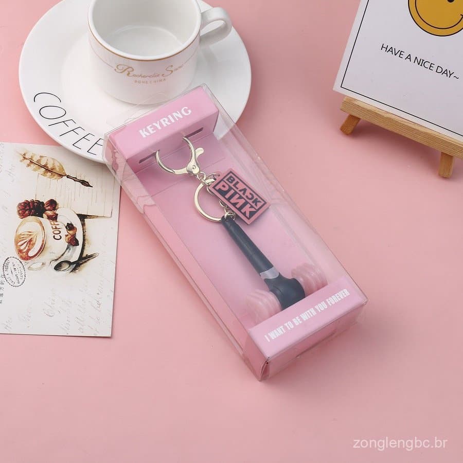Kpop Blackpop Blackpink Lisa Rose Support Light Keychain Pode Ligeirar Pacote De Carro Charme