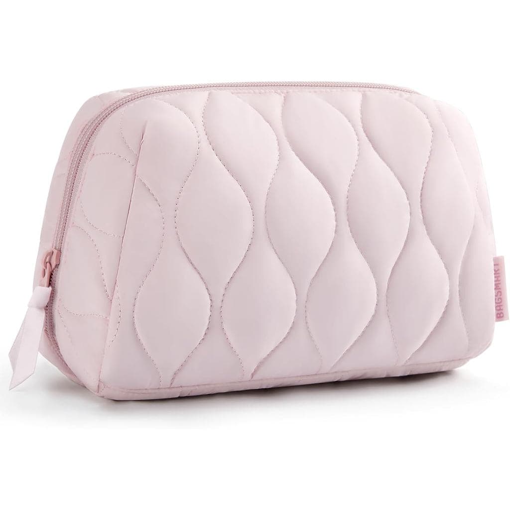 Bolsa de Maquiagem BAGSMART, Bolsa de Cosméticos para Viagem, Bolsa de Maquiagem Acolchoada para Mulheres, Estojo Organi