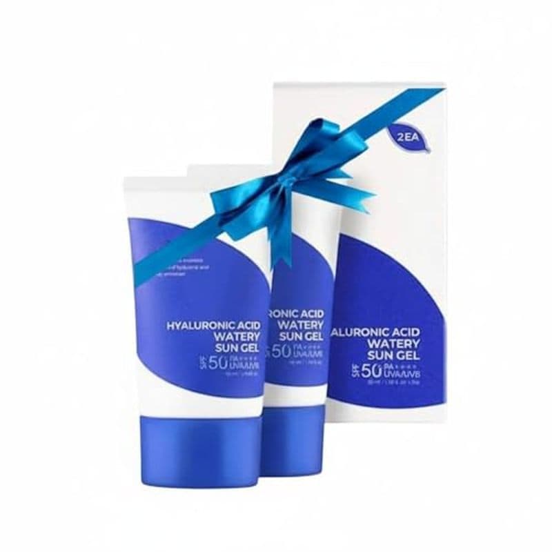 Gel Solar Aquoso De Ácido Hialurônico Fps 50 + PA + , Protetor Hidratante Leve Sem Molde Branco , Proteção UV Não Pegajo