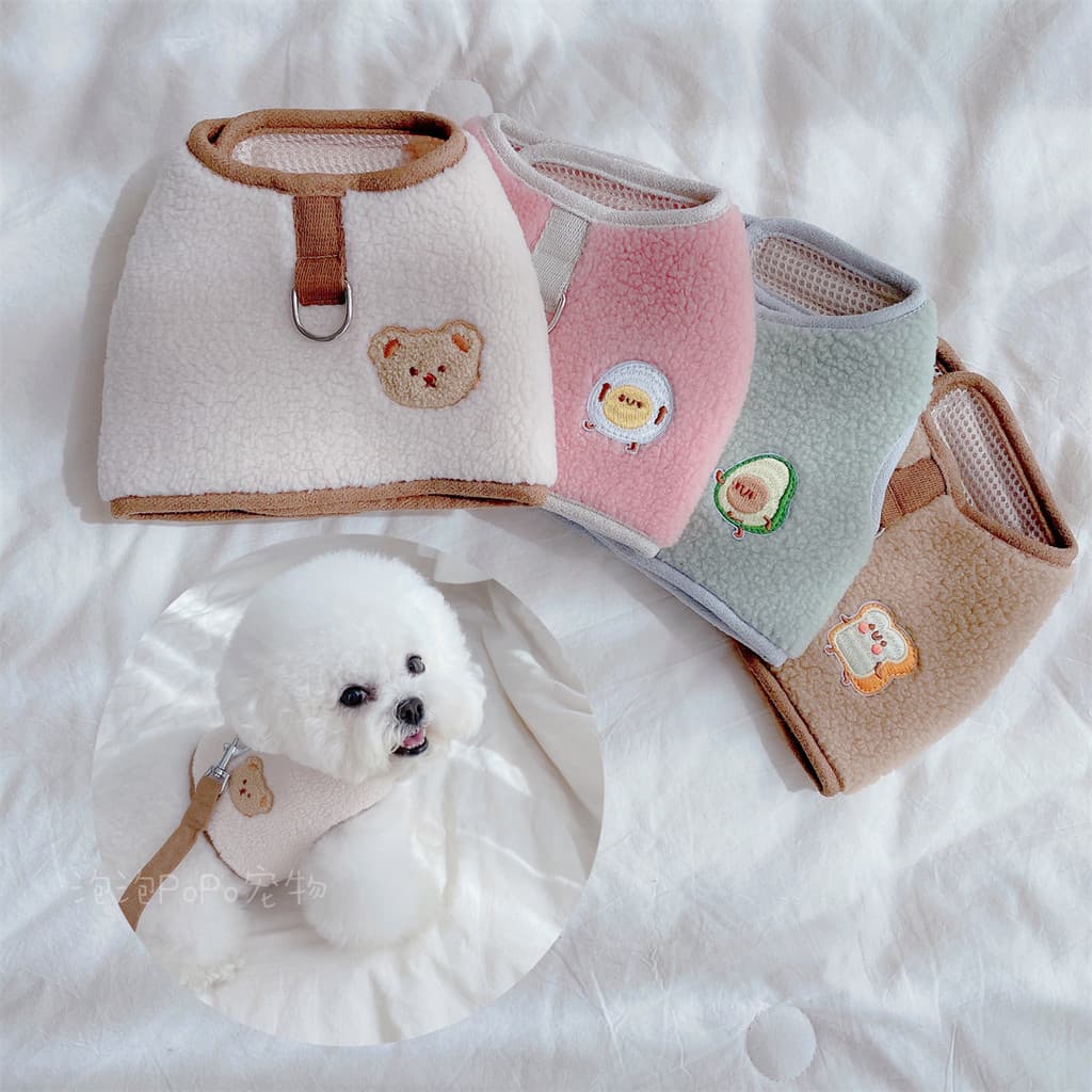 Pet filhote de cachorro gato Outing trela cão andando trela gato andando trela cinta peito espartilho Bichon Teddy Pomer