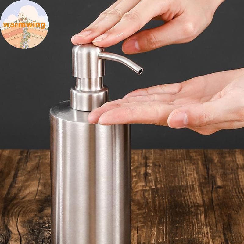 Warmwing Dispensador De Lavagem De Mão De Aço Inoxidável Portátil Anti-Ferrugem Substituição Recarregável Lavável Reutil