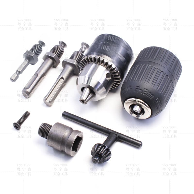 Conjunto de mandril para furadeira manual, furadeira de bancada, máquina-ferramenta, torno, esmerilhadeira angular, adap
