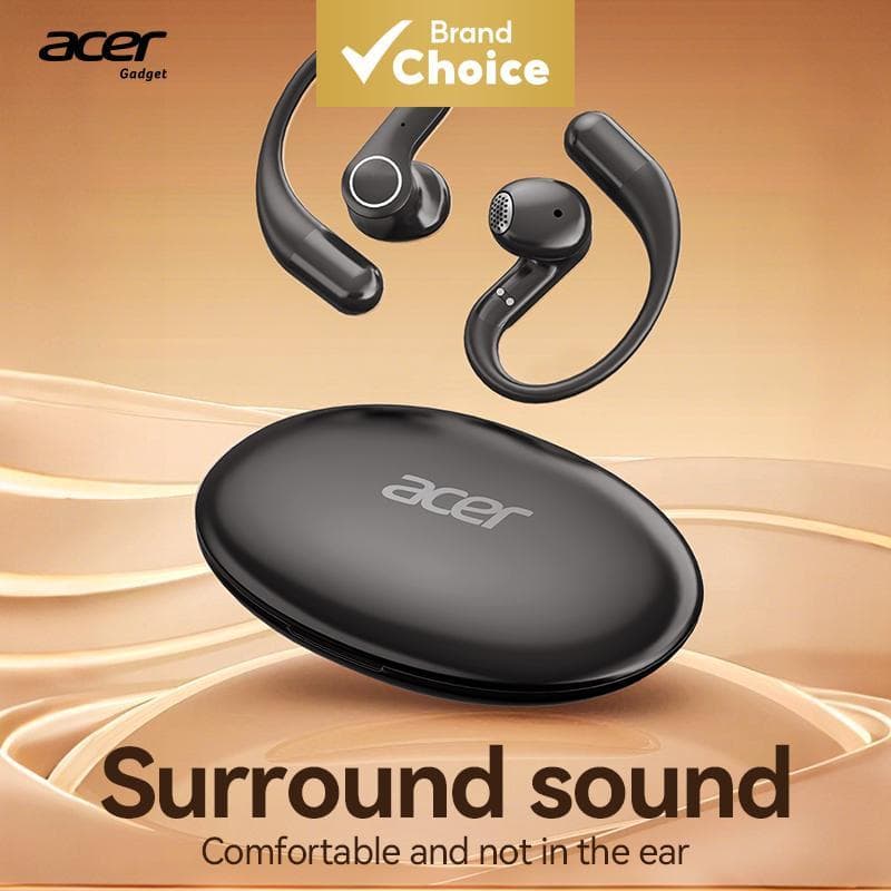 Acer OHR540 Fones De Ouvido Com Microfone Ruído Cancelamento Gancho Bluetooth TWS Longa Vida Útil Da Bateria Sem Fio Mús