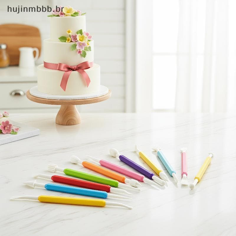 Conjunto De Ferramentas De Gravação De Bolo Fondant DIY E Cerâmica Macia Para Projetos Criativos Infantis br