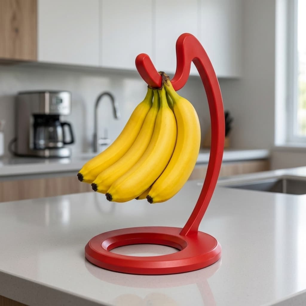 Porta Cacho Banana Suporte Organizador Fruteira Cozinha Mesa Bancada - Impresso 3D 5 Cores
