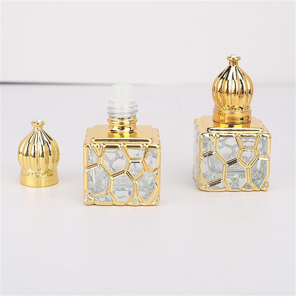 Frasco De 10ml De Vidro Em Rolo Para Frascos Distribuidores De Óleos Essenciais , Perfume Com Bola De Aço Inoxidável , M