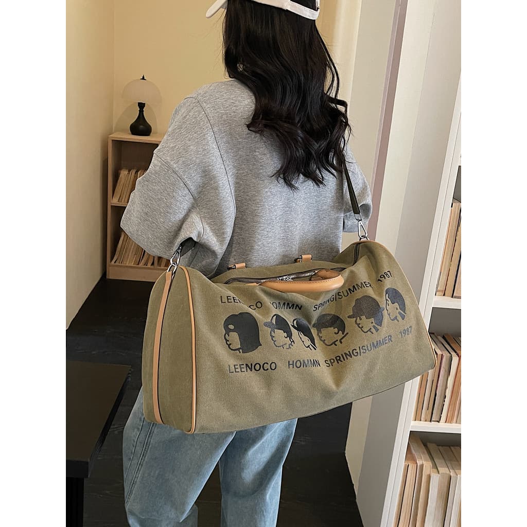 Bolsa de viagem de curta distância, bolsa mensageiro de grande capacidade, masculina, feminina, separação seca e molhada