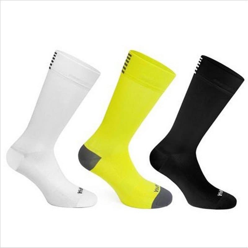 Meias Esportivas de Nylon Respiráveis Unissex para Esportes ao Ar Livre/Corrida/Ciclismo