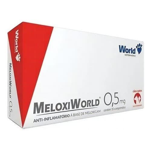 Meloxiworld 0,5mg Anti-inflamatório Uso Veterinario World