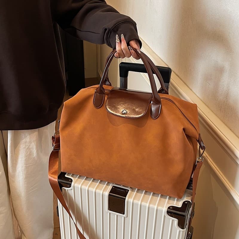 Bolsa de viagem de grande capacidade, bolsa mensageiro de ombro para homens e mulheres, bolsa de embarque para viagem de