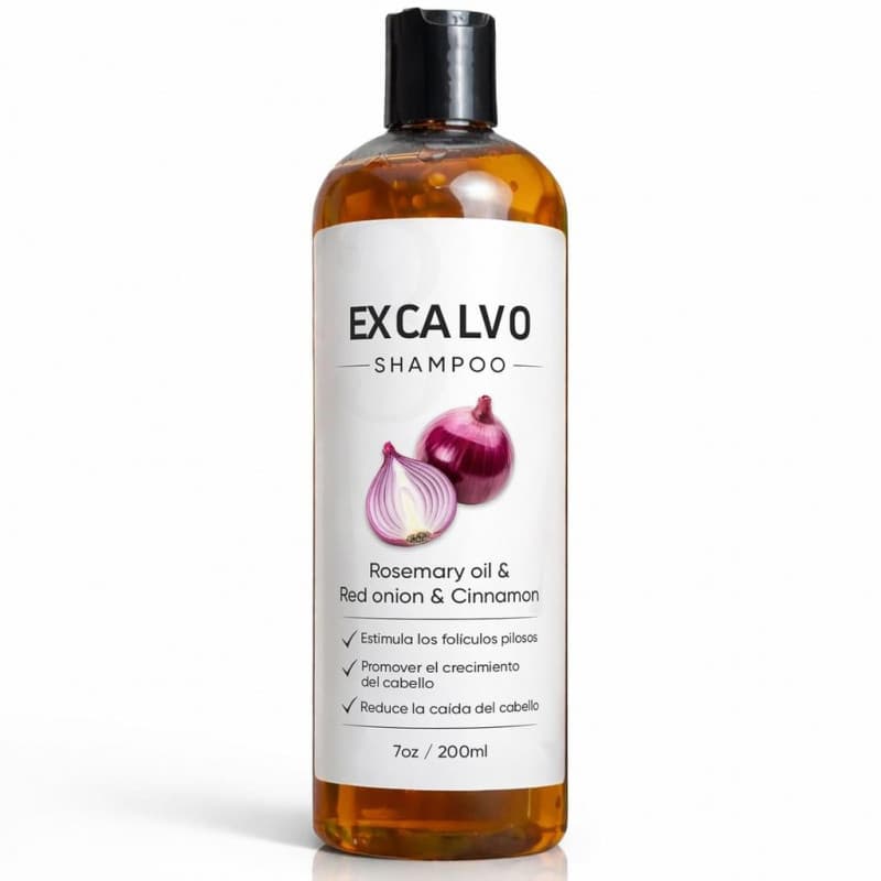 Shampoo Lexenic Excalvo - Shampoo masculino contendo óleo de alecrim, extrato de cebola roxa e canela para reduzir Q.