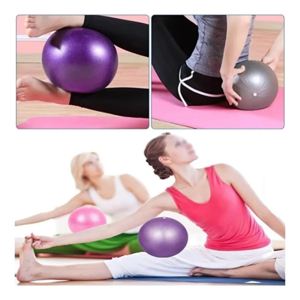 BOLA PARA PILATES 25CM PVC ANTIDERRAPANTE PARA YOGA FISIOTERAPIA ALONGAMENTO FITNESS ATÉ 100KG