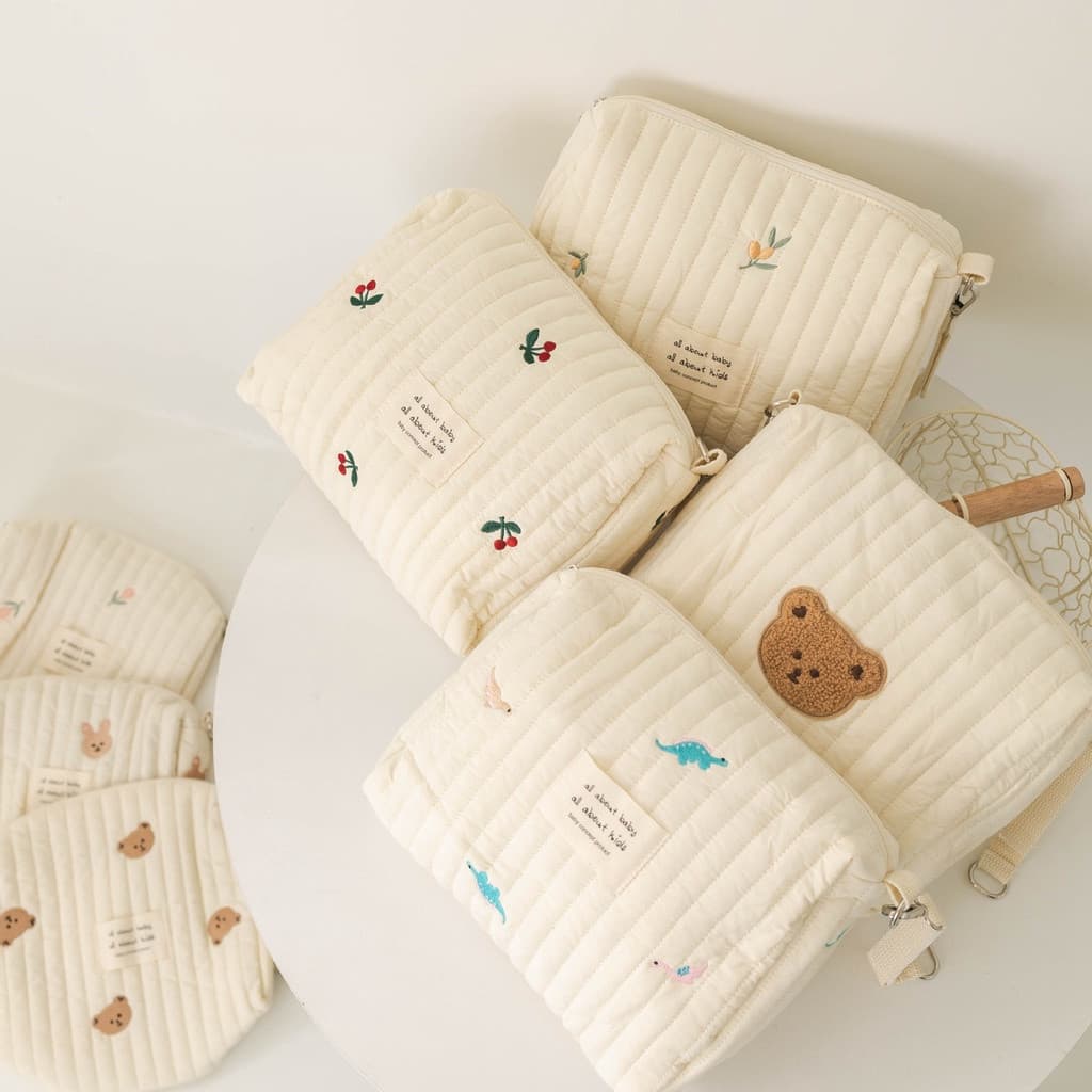 Bolsa para Fraldas de Bebê com Função de Armazenamento com Zíper 9BYI