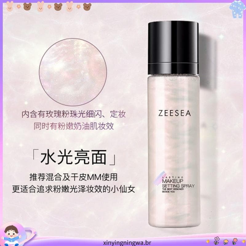 ZEESEA cor nutritiva de longa duração maquiagem brilho fixação Spray pele seca hidratante de longa duração hidratante de