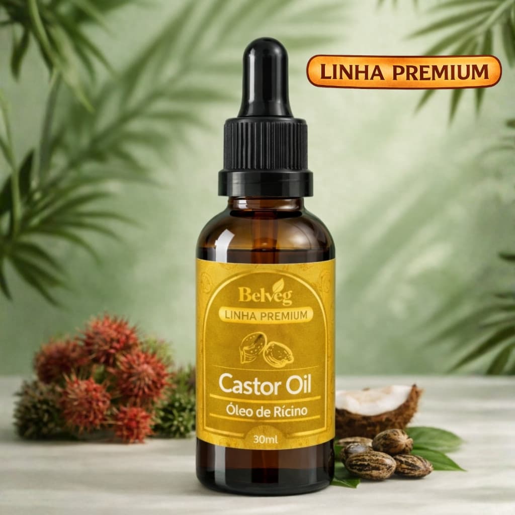 Óleo De Rícino 100% Puro Castor Oil Belveg 30ml Vegetal