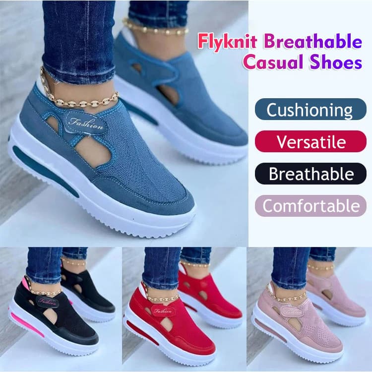 [Ideal Para Dança] Sapatos femininos de verão  com tecido preto e design casual/Sapatos Femininos/Confortáveis