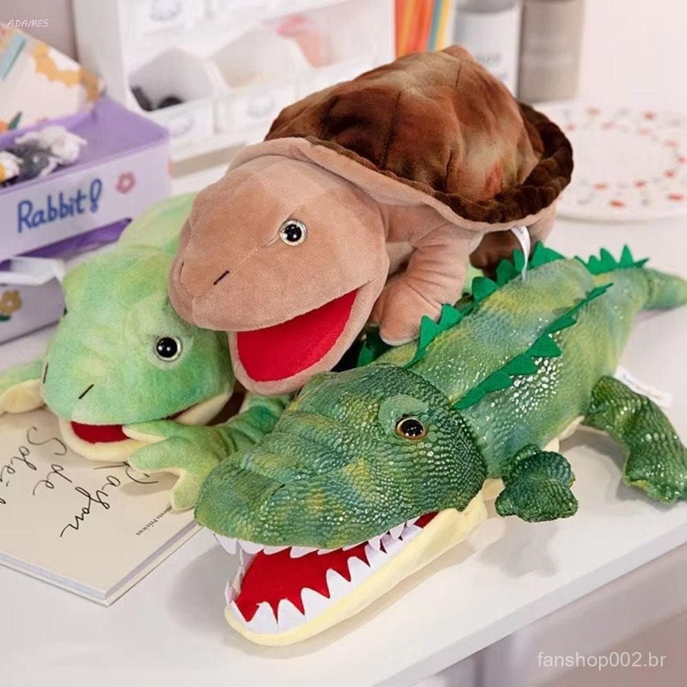 Fantoche De Mão Animal , De Pelúcia De Salamandra De Tartaruga , Crocodilo Sapo