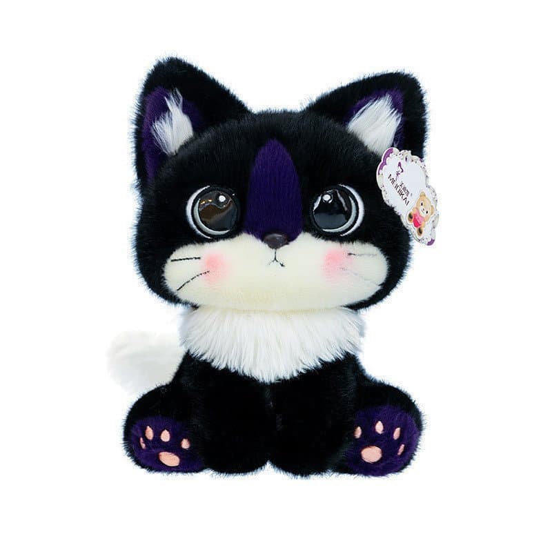 Nova Simulação Gato Preto De Olhos Grandes Mikekitten Brinquedo De Pelúcia Boneca Bonito Menina Presente Travesseiro De