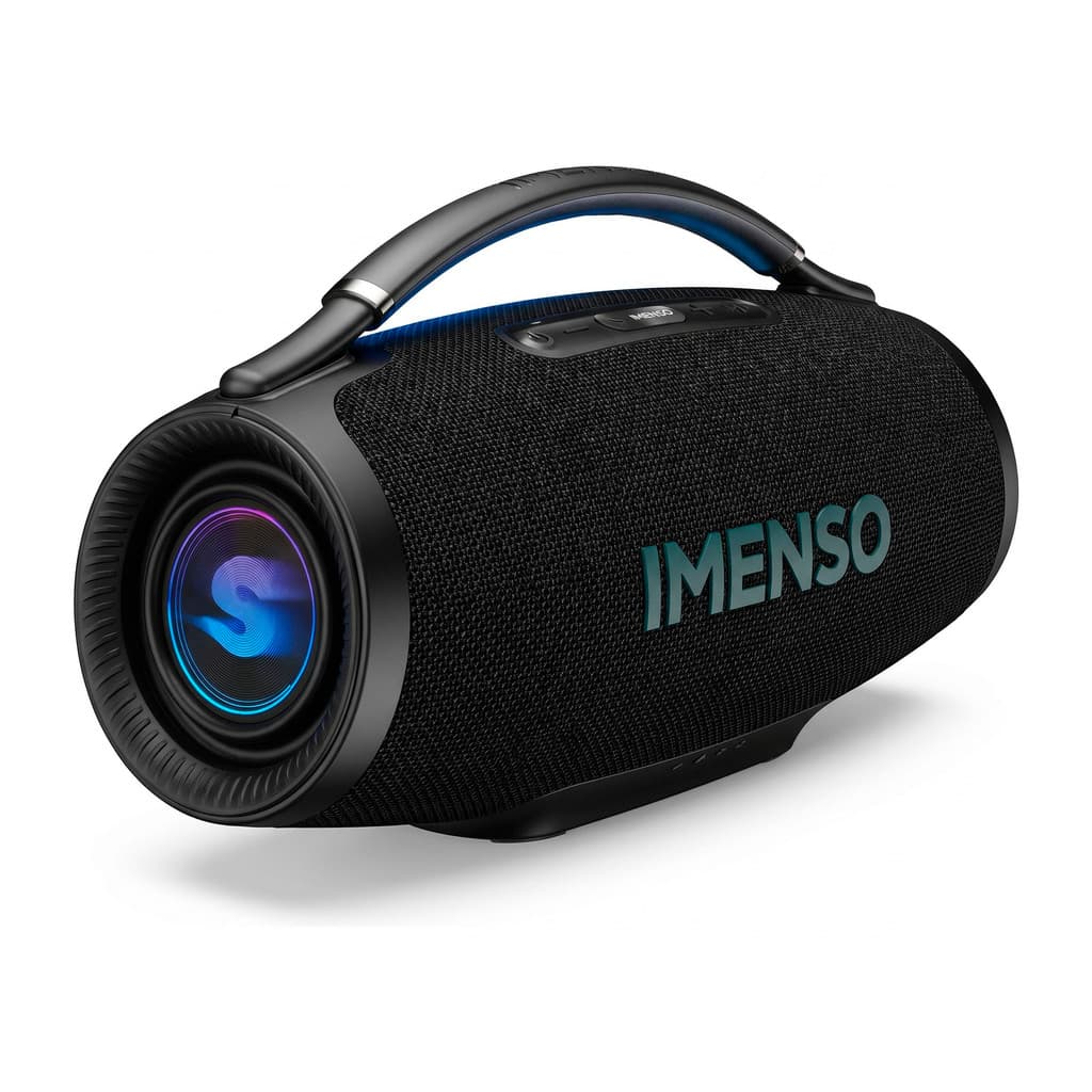 Caixa de Som Bluetooth Portátil Wassay com Alça e Iluminação