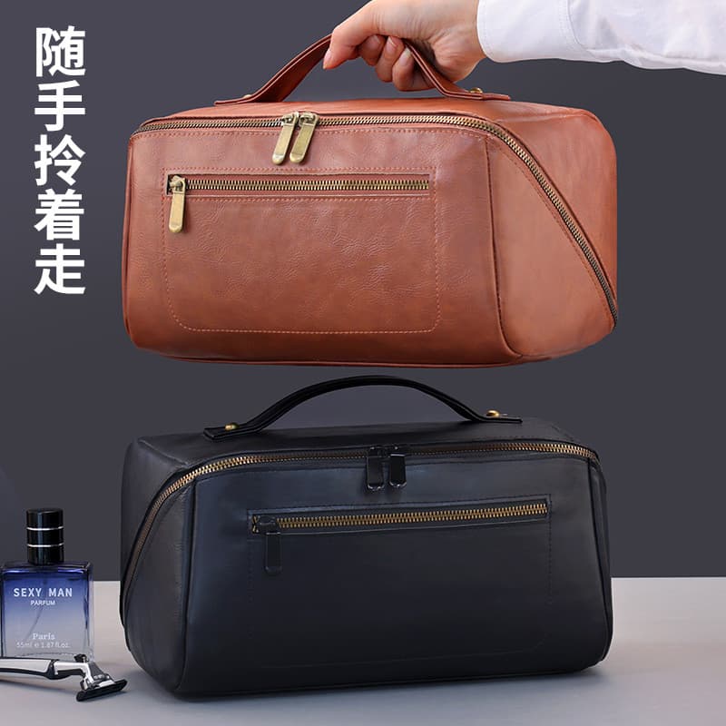 Bolsa de lavagem masculina, bolsa de armazenamento de cosméticos para viagem, à prova d'água, portátil, divisória de Sup