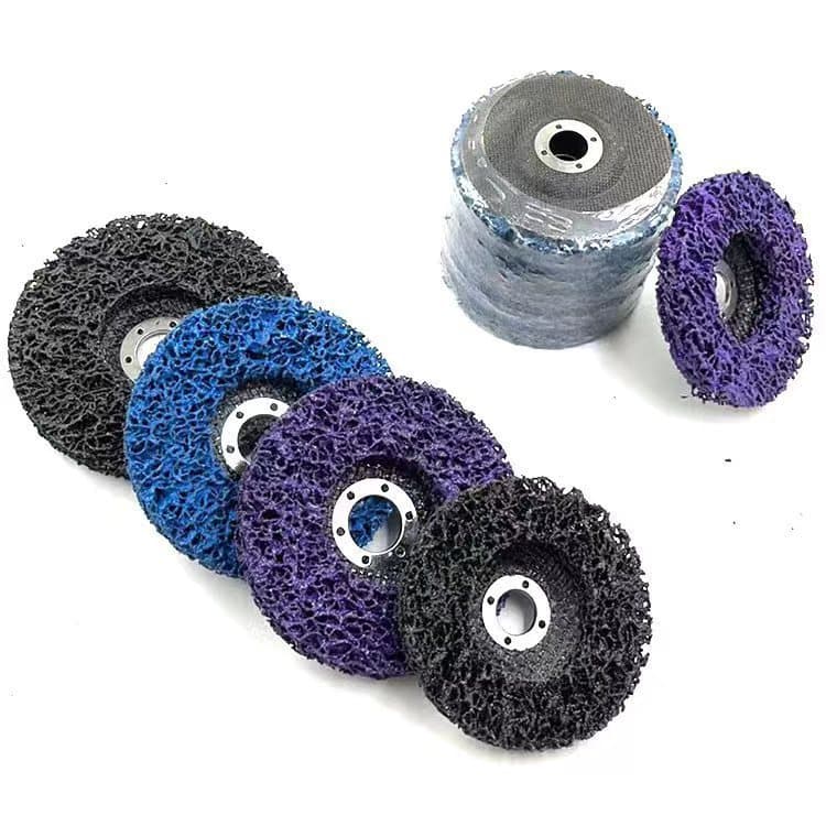 Disco de desbaste de diamante preto em aço inoxidável, rebolo preto, disco de polimento de diamante roxo, almofada de po