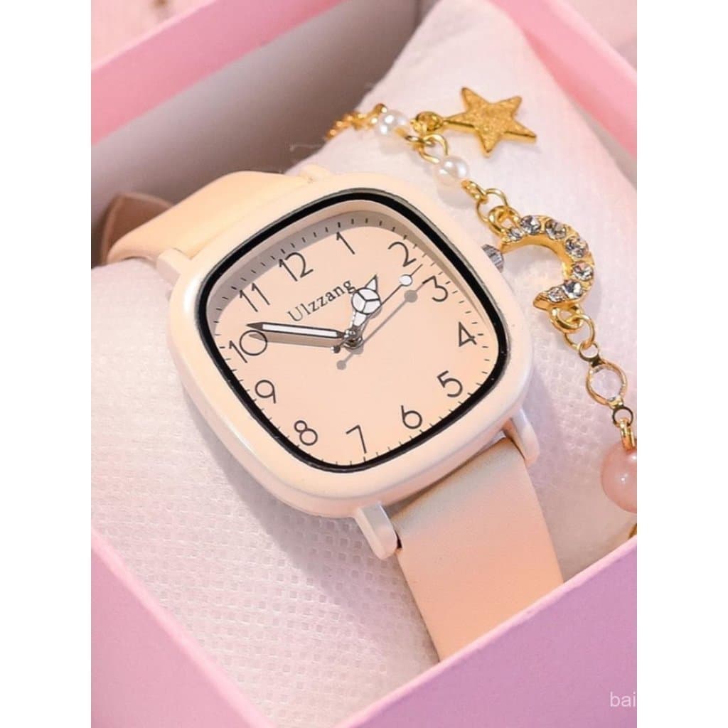 Relógio feminino popular de estilo coreano, moderno e exclusivo, com design simples e elegante, alto apelo estético, for