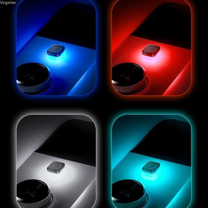 Veg USB LED Luz DC5V Veículo Lâmpada Ambiente Carro Iluminação Laptop