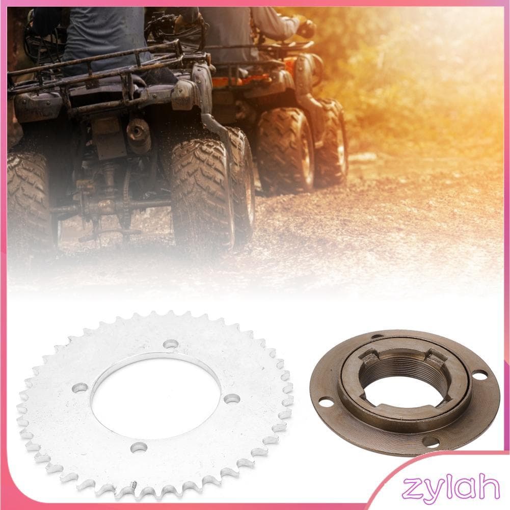 zylah.br VGEBY Roda dentada traseira desdentada T8F 44T Kit de 4 furos compatível com motocicletas 47cc 49cc ATV
