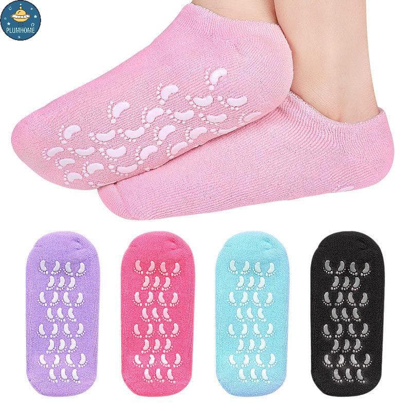 PLUMHOME 1 Par De Luvas Sos Hidratantes Multicoloridas Para Pés Secos , Nutritivos A Pele , Lubrificante Cuidados Com Os