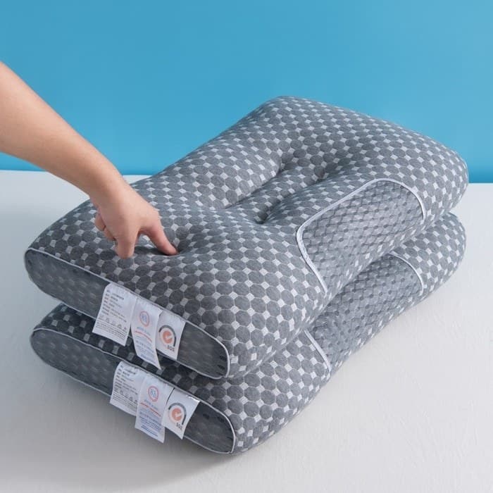 Travesseiro de massagem para coluna Cervical dormindo doméstico único dormitório colapso#颈椎按摩枕头睡眠家用单人宿舍塌陷2025新款枕头7.17