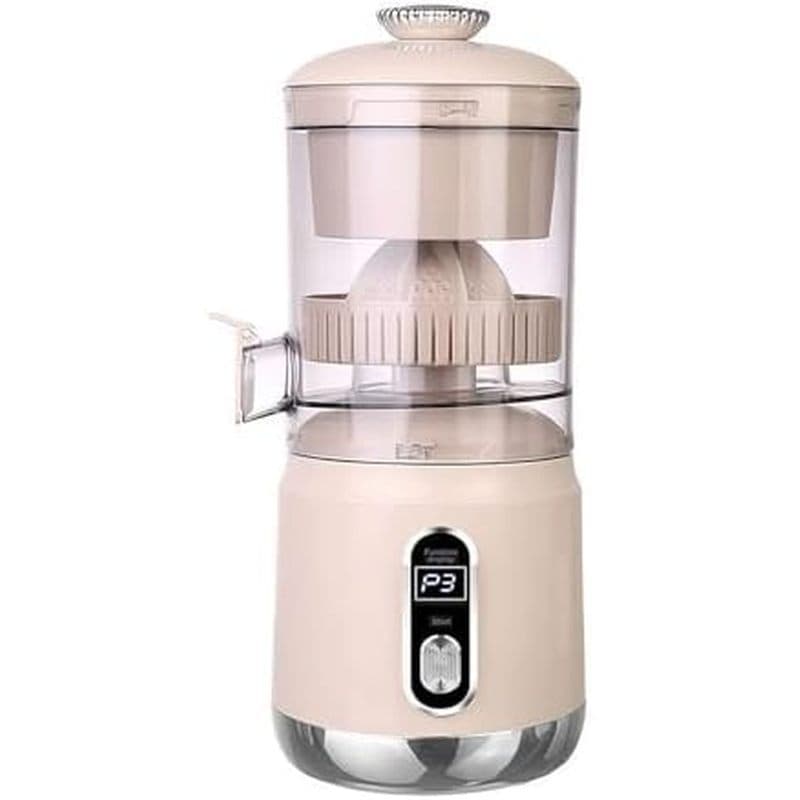 Espremedor Elétrico De Frutas Cítricas , Máquina Espremedora Recarregável Multifuncional Com Cabo USB , 3 Níveis Ajustáv
