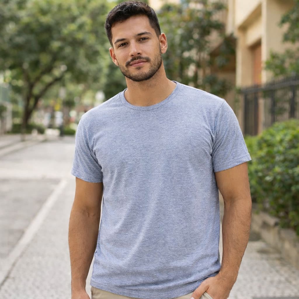 Camiseta Masculina Lisa Básica e Confortável em algodao para o Dia a Dia