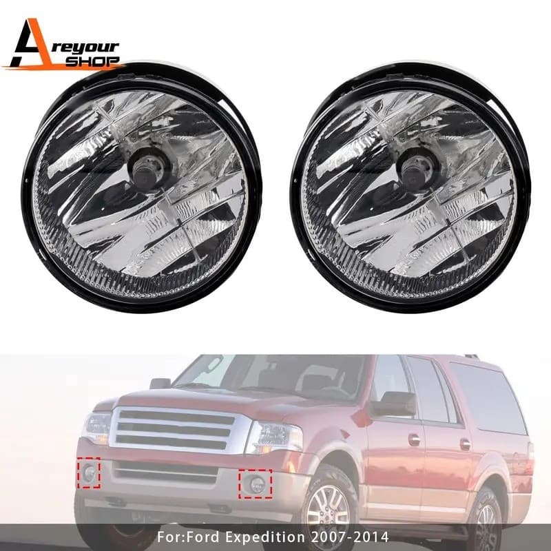 FZ Par De Lâmpadas De Luz De Nevoeiro Dianteira Com Para Ford Expedição 2007 2008 2009 2010 2011 2012 2013 2014 Lente Cl