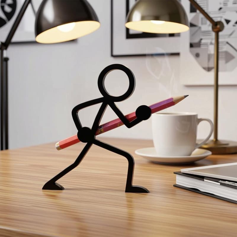 Matchman guerreiro caneta titular impressão 3D lápis titular divertido ornamentos presentes surpresa na moda jogar figur