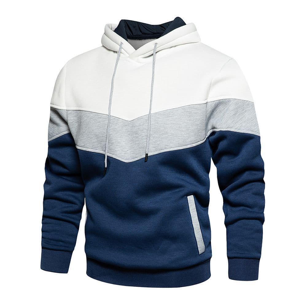 Masculino tamanho grande cor combinando contraste cor moda Hip Hop moletom masculino feminino Casual esportes topo