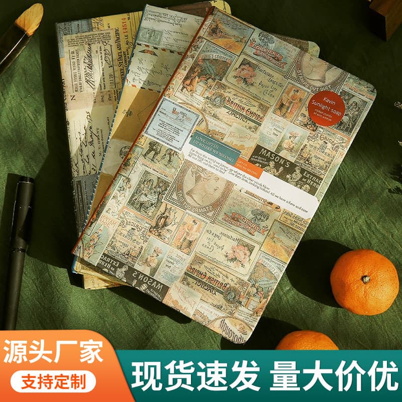 Caderno de alto valor de cor estilo retrô