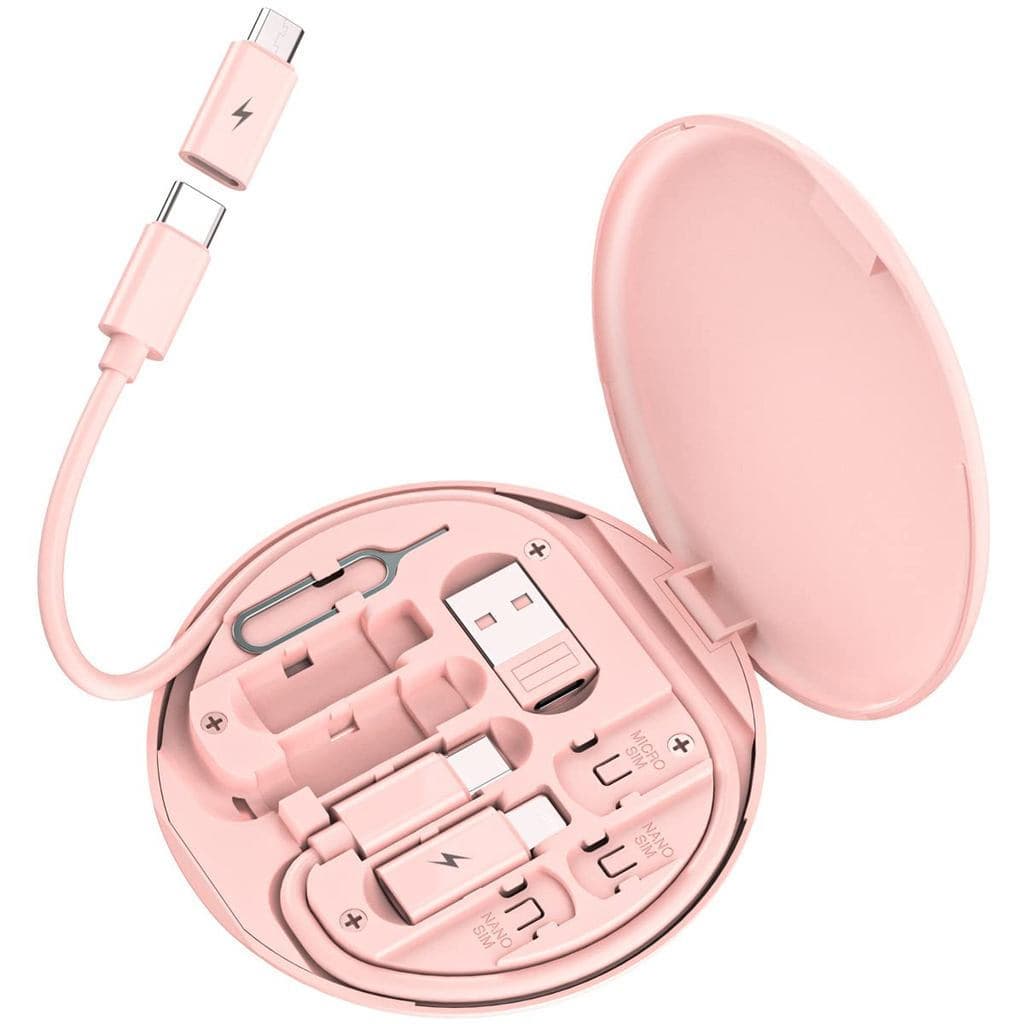 Kit de Cabo Adaptador de Carregamento Multi-USB, Adaptador USB-C para Dispositivos iOS, Conjunto de Conversão A e Tipo-C