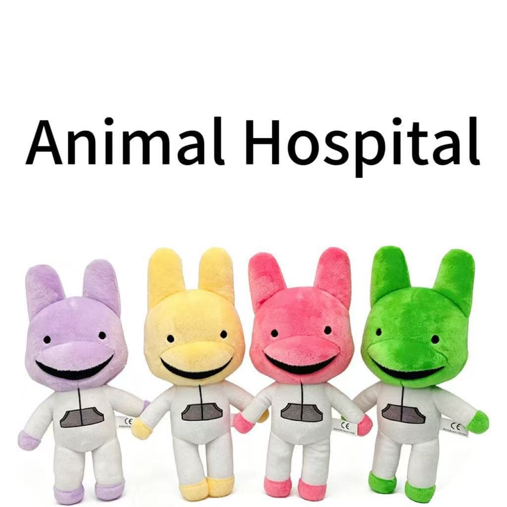 Brinquedo de pelúcia de hospital de animais de terror, boneco periférico de jogo